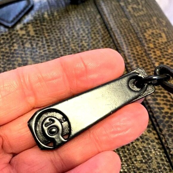 Derek Lam 10 Crosby Taupe/Gray Lizard Embossed Leather Clutch Crossbody - Picture 8 of 10